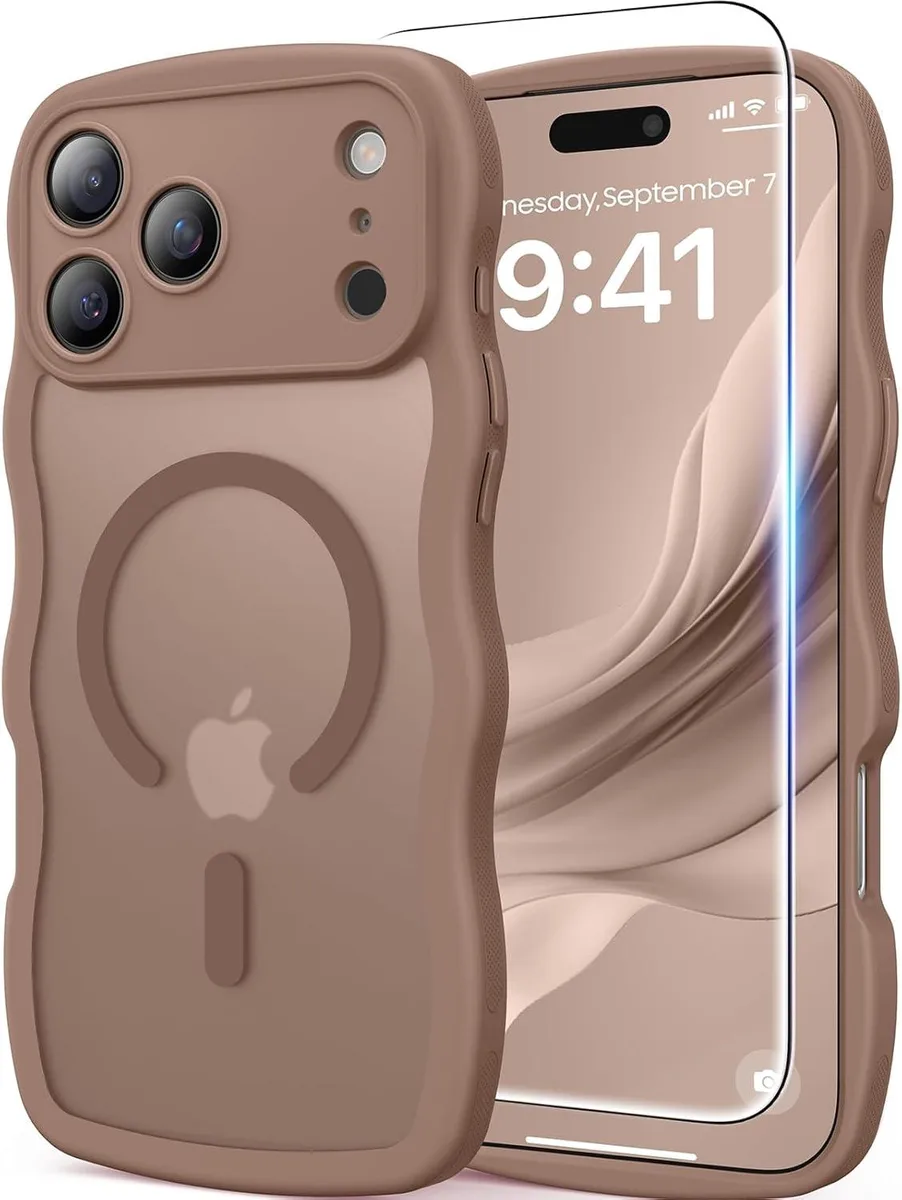 Transcend Transcend iPhone 17 Pro Case Brown 6.3 Wavy MagSafe 16FT 48 Magnet 99% Impact — product photo
