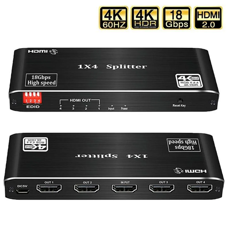 WRIARICH WRIARICH OZF3 4K 60Hz HDMI 1x4 Video Splitter — product photo
