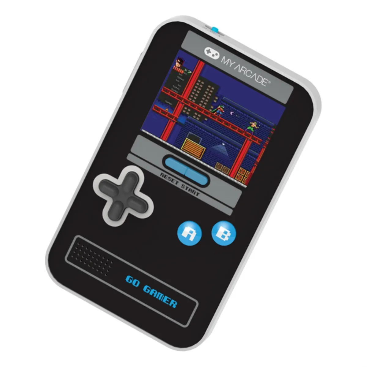 My Arcade My Arcade DGUN-3913 Go Gamer Classic 300-in-1 Handheld (Black and Blue) — product photo