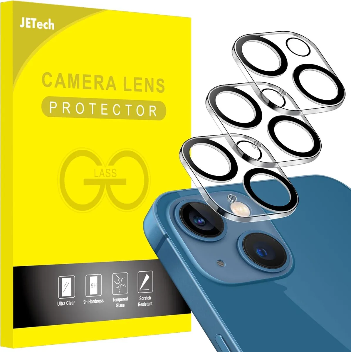 NuoTo NuoTo Camera Lens Protector for iPhone 13 6.1-Inch and iPhone 13 mini 5.4-Inch 3-Pack — product photo