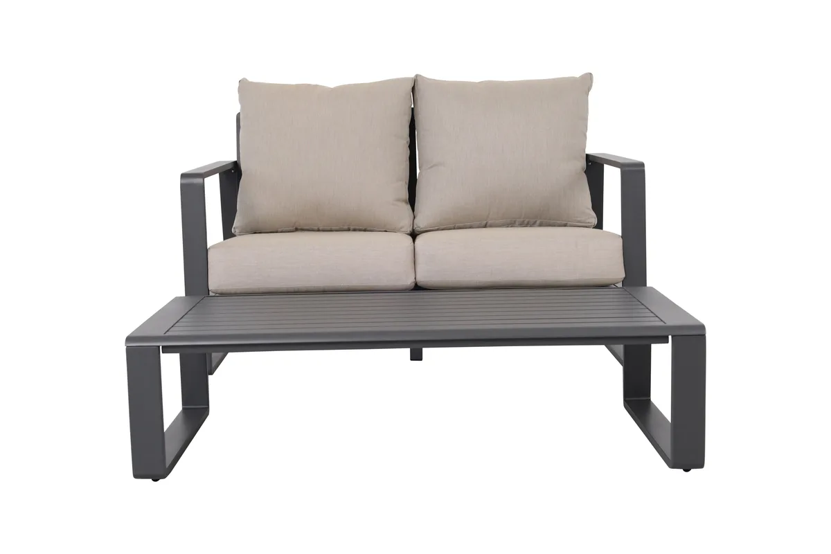tuphen tuphen Loveseat & Coffee Table Set JM 9017 Light Grey — product photo