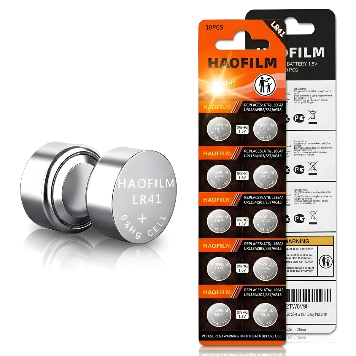 No Sew No Sew LR41 1.5V Alkaline Button Battery 10-Pack 40mAh — product photo