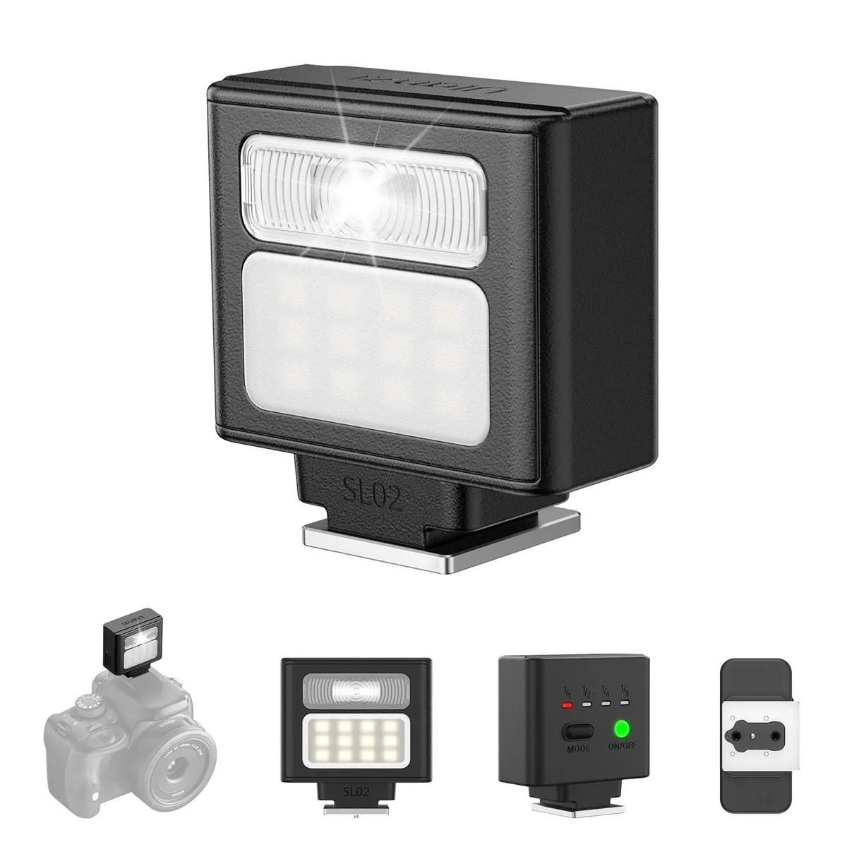  ULANZI SL02 Mini Camera Flash GN8 6500K Video Light — product photo