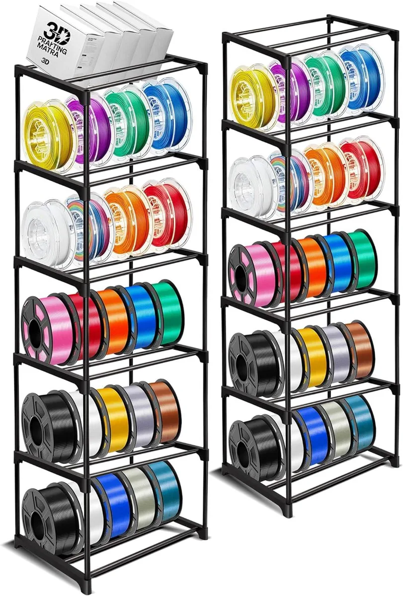 BFKK BFKK 10-Tier Modular Filament Storage Rack 60 Spools 90in 3d printers accessory — product photo