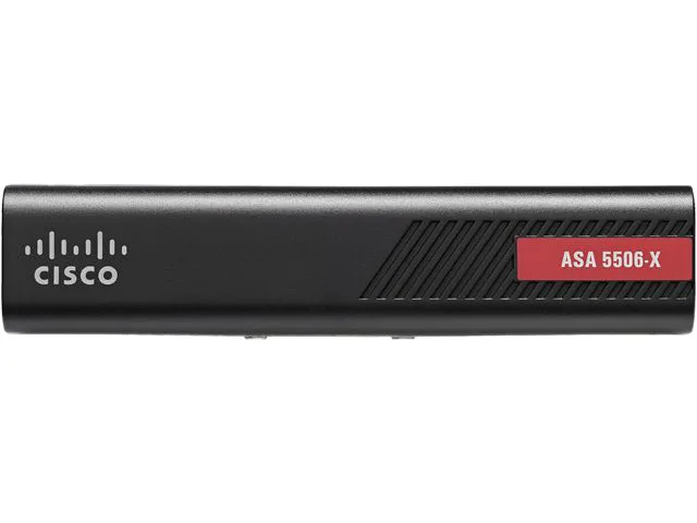 Cisco Systems, Inc. Cisco Systems, Inc. ASA5506-K8 firewall appliance, 8-port Gigabit Ethernet, FirePOWER services, AC power, DES — product photo