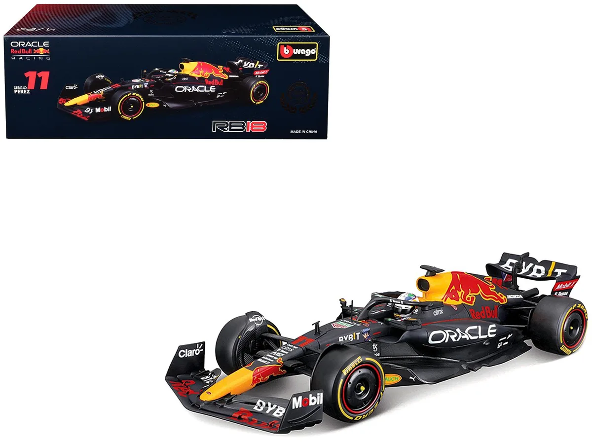 BBURAGO BBURAGO Red Bull Racing RB18 #11 Sergio Perez Oracle 1/24 Diecast — product photo