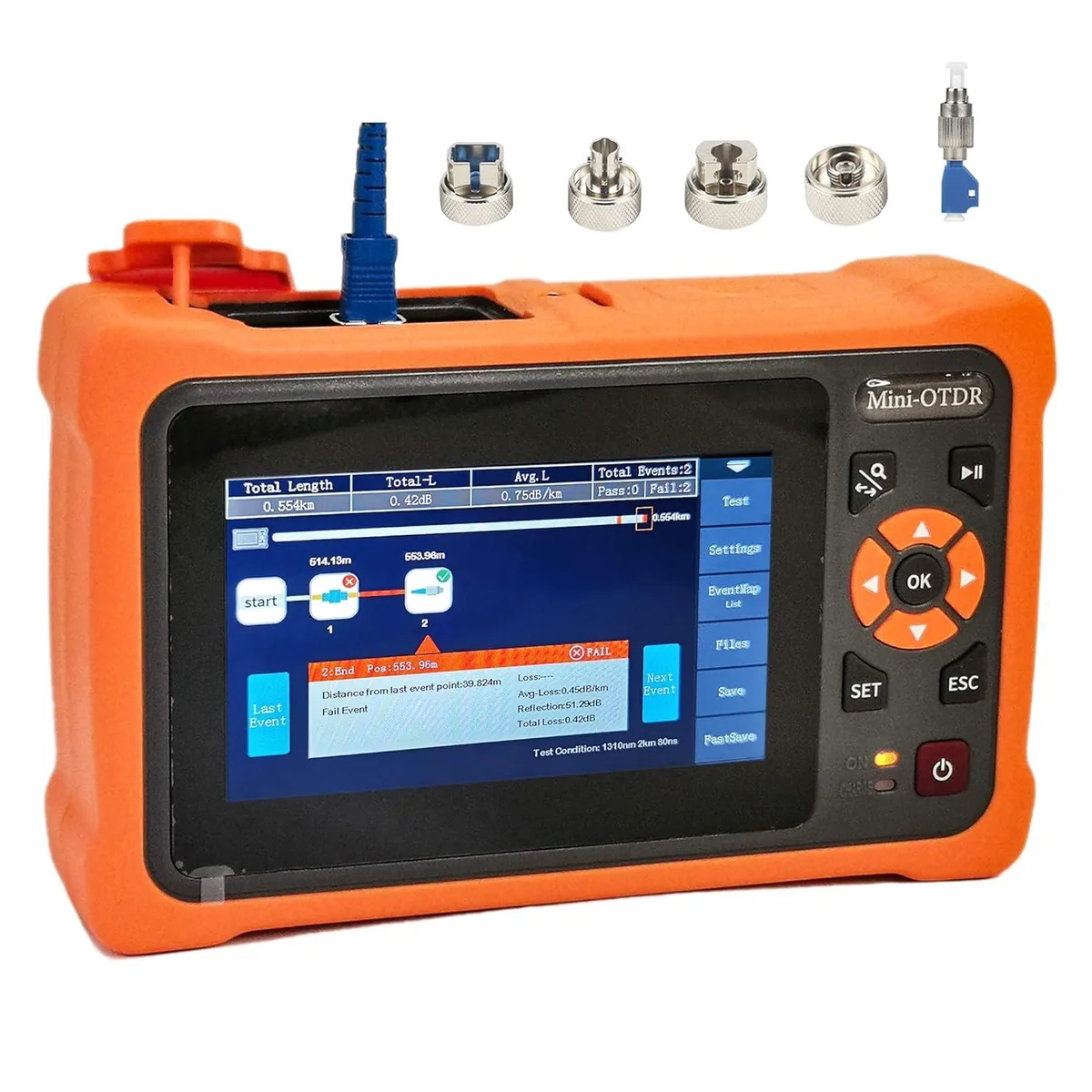 BFKK BFKK Mini-Pro SM OTDR 1310/1550nm 26/24dB 4.3" Touch Screen — product photo