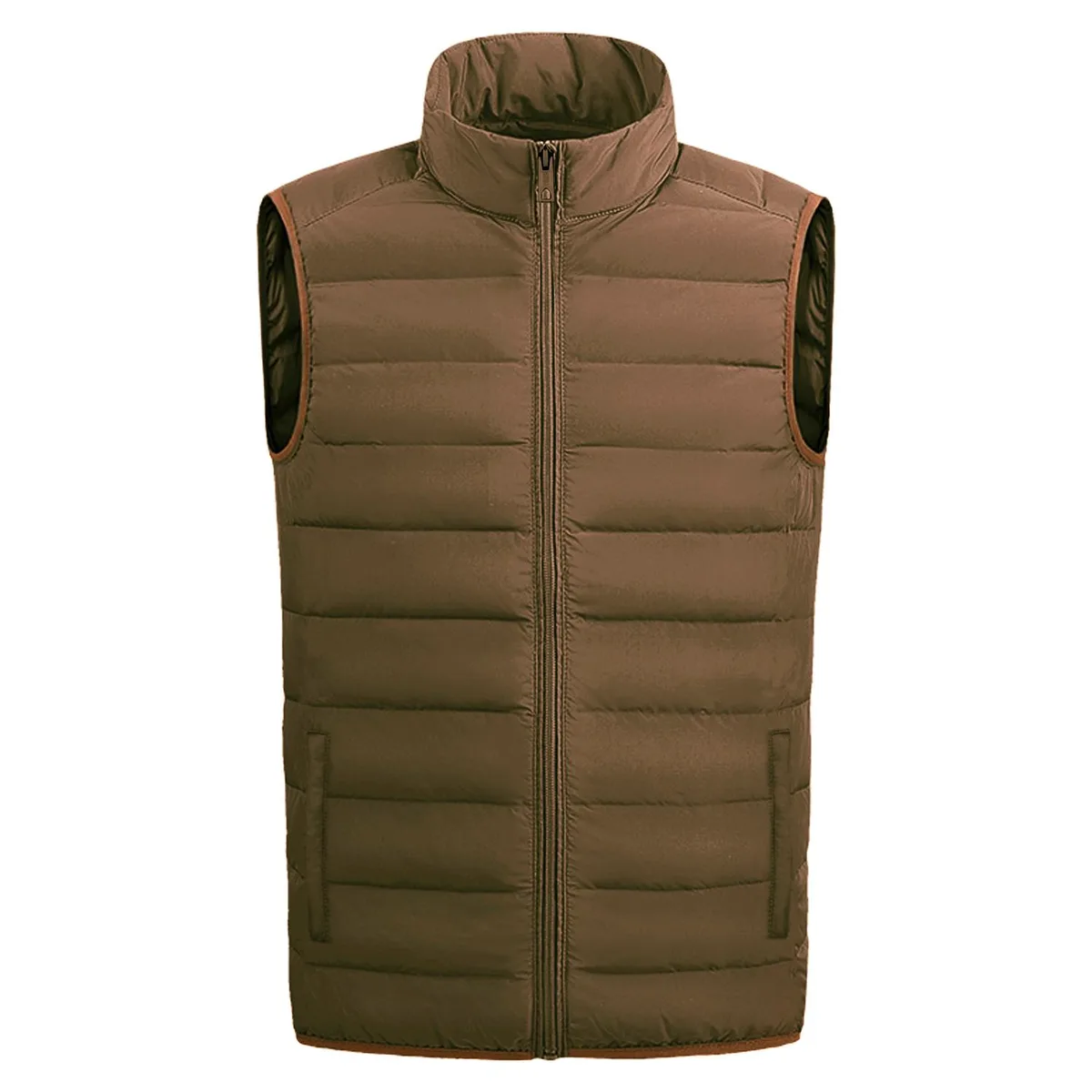 Altatac Altatac Light Brown Puffer Vest Jacket L — product photo