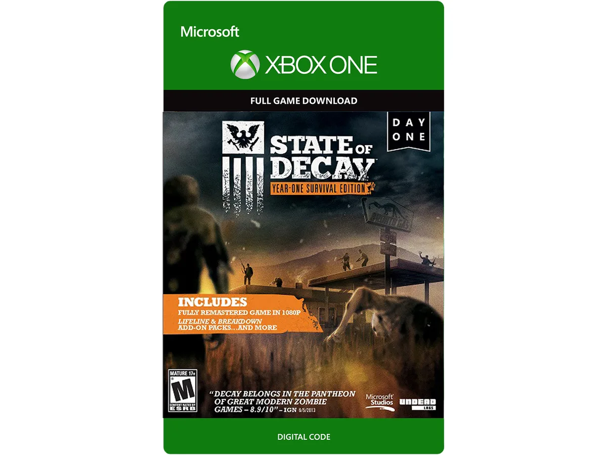 Microsoft Microsoft 7CM-00009 State of Decay Year-One Survival Edition downloadable game — product photo