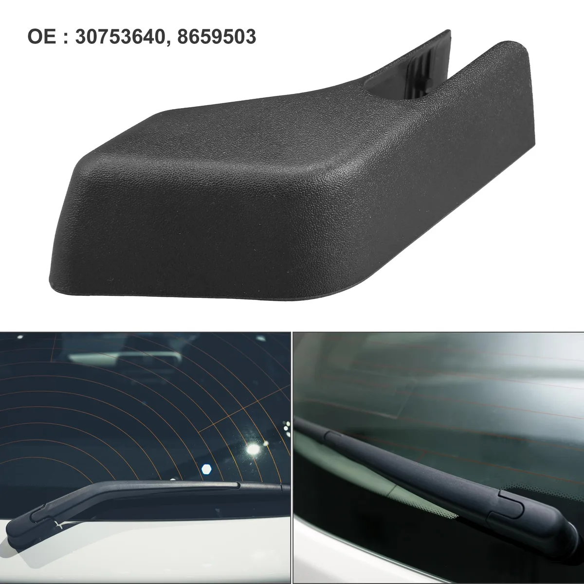 Unique-Bargains Unique-Bargains Rear Wiper Arm Cover Cap for Volvo XC90 Black — product photo