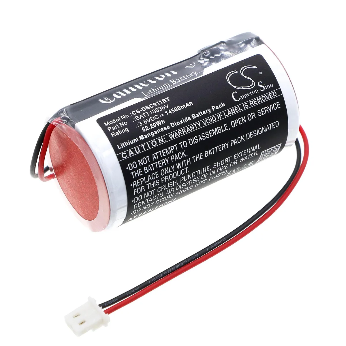 Cameron & Co Cameron & Co DS-CS-DSC911BT 3.6V 14.5Ah Li-MnO2 Battery — product photo