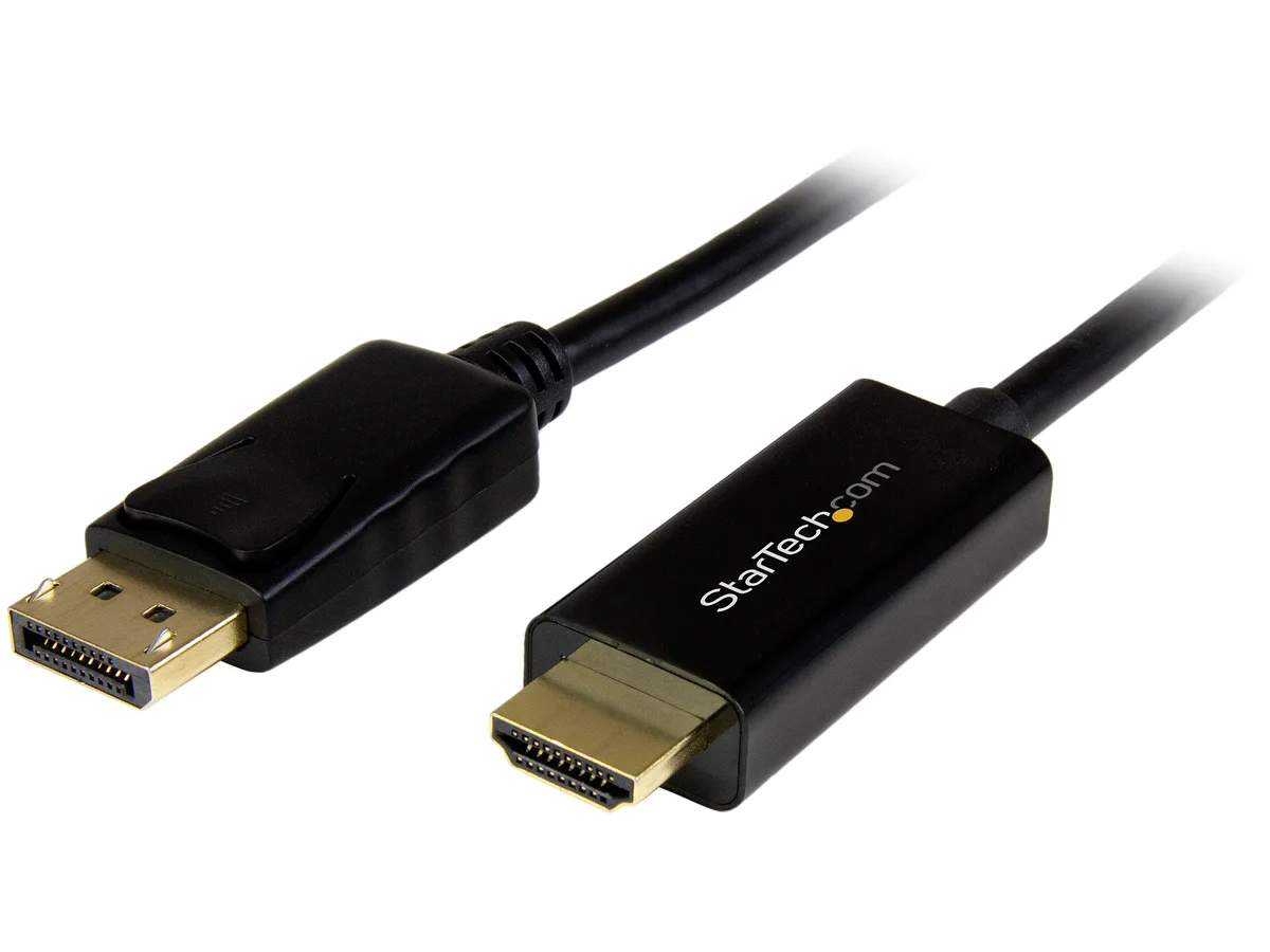 STARTECH STARTECH DP2HDMM2MB DisplayPort to HDMI cable 6.5 ft 4K — product photo