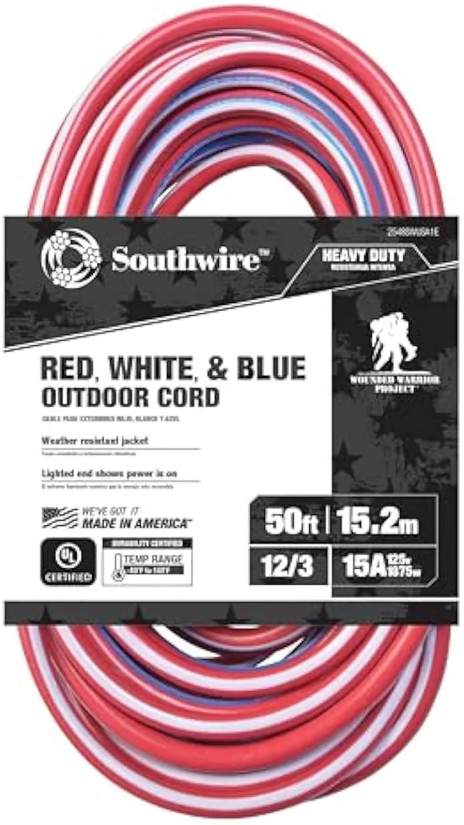usbroway usbroway 12/3 50ft extension cord 2548 lighted end — product photo