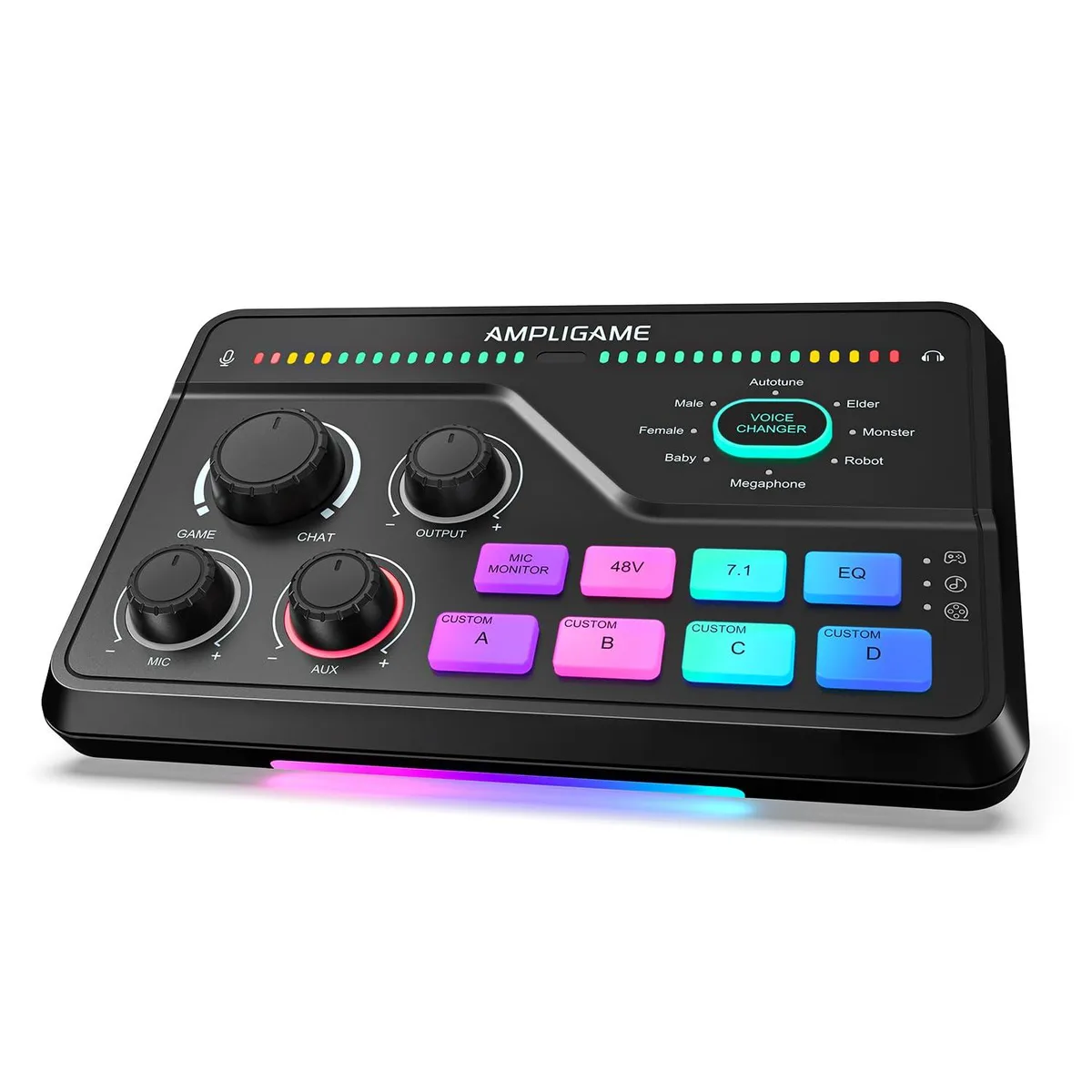  FIFINE SC8 Gaming Audio Mixer 7.1ch White — product photo