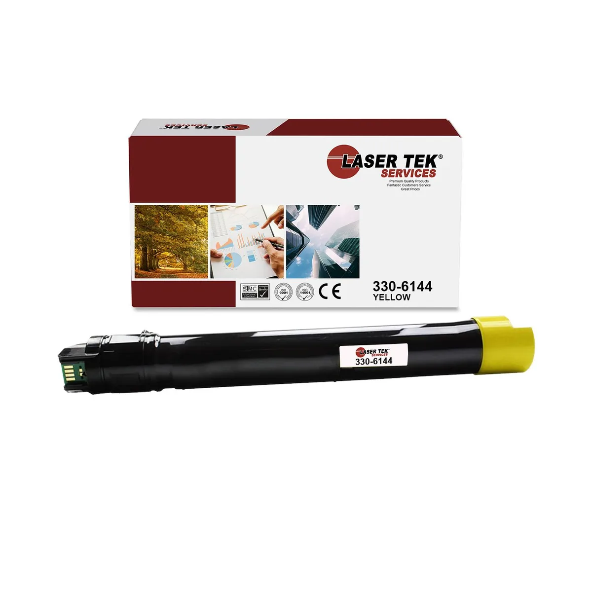Laser Tek Services Laser Tek Services 7130 Yellow Toner Cartridge 330-6144 — product photo