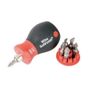 WIHA WIHA 38043.G 6-piece stubby bit set 1/4" hex shank — product photo