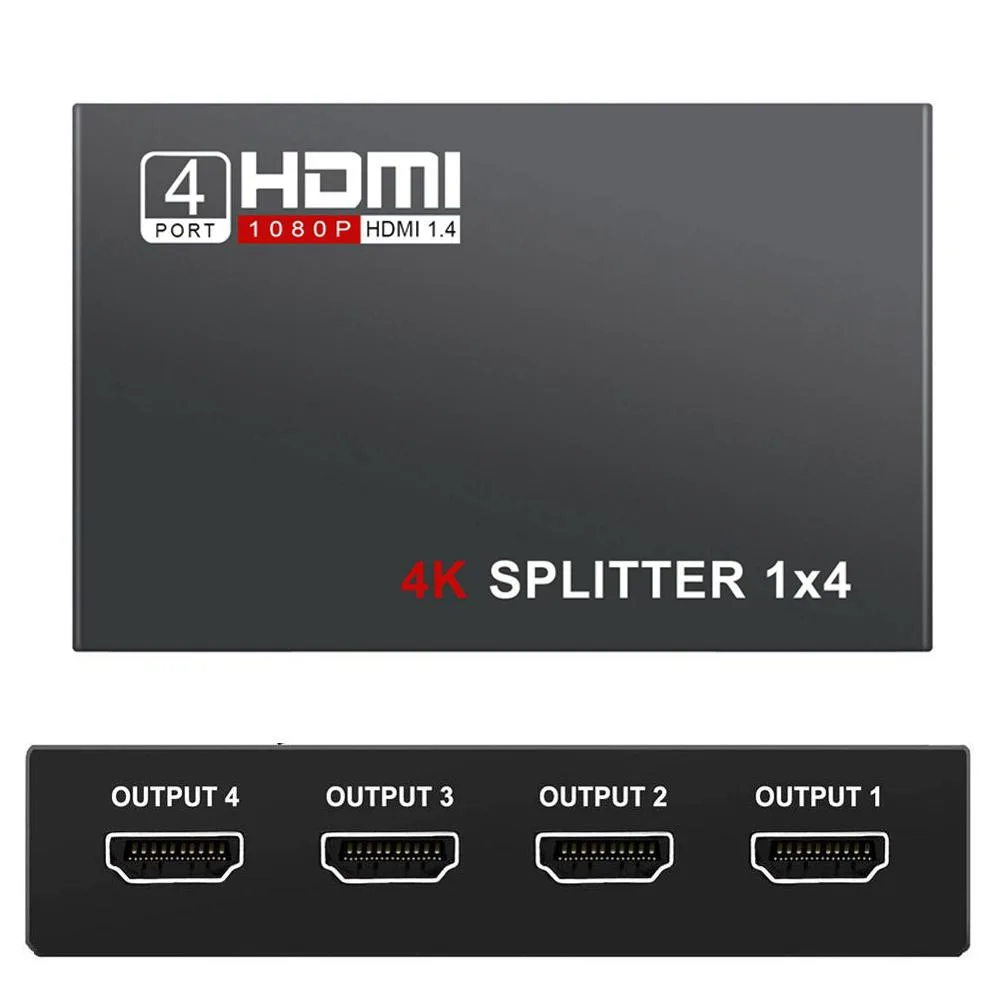 ESTONE ESTONE XQ-001 1×4 HDMI Splitter 4K@30Hz Black — product photo