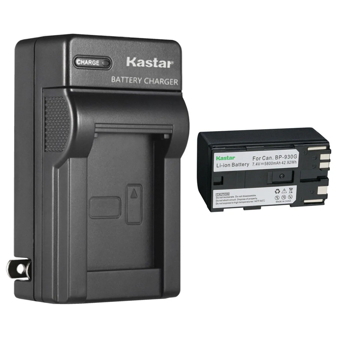 Kastar Kastar BP-930G 5800mAh Li-Ion battery and AC wall charger 1-pack — product photo