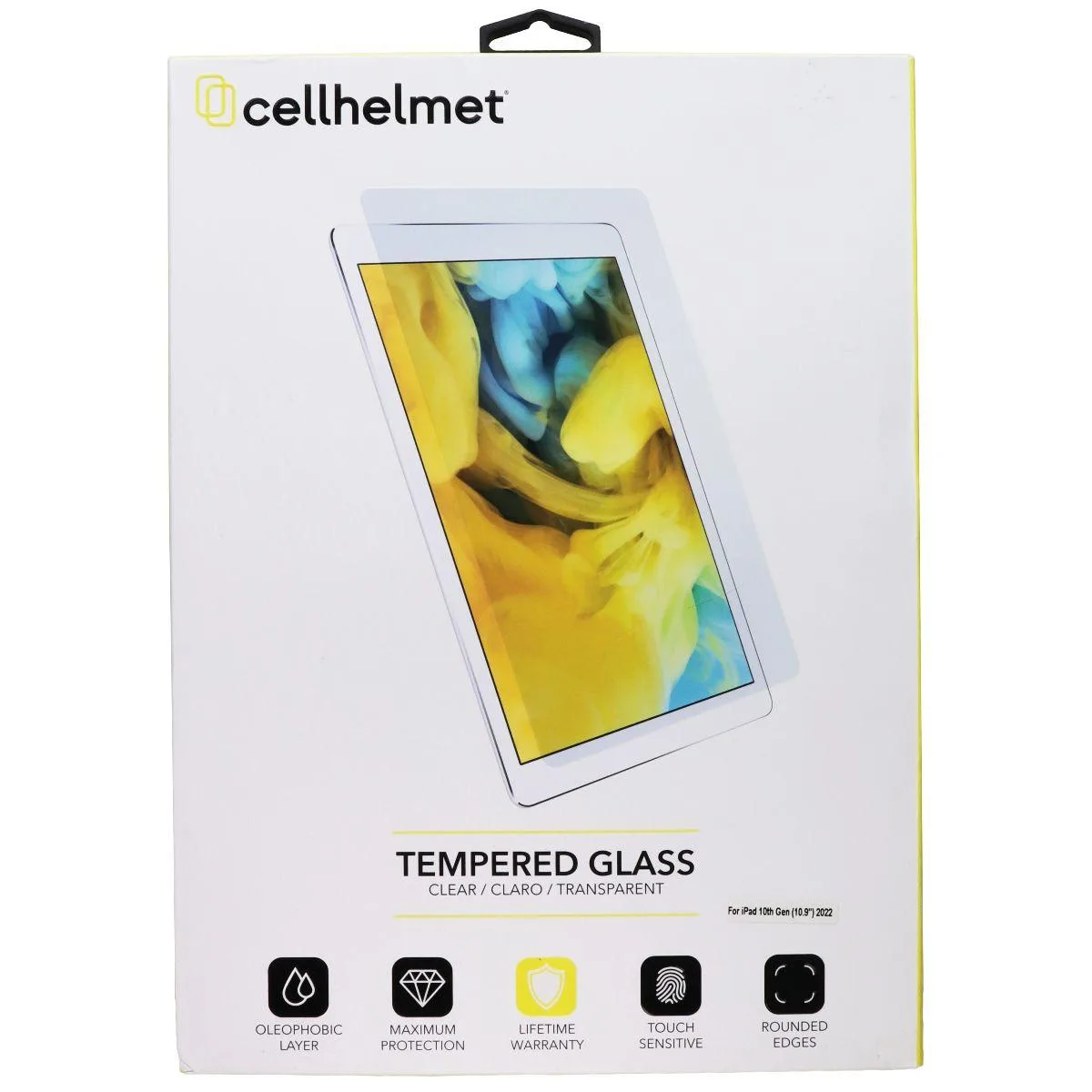 CellHelmet CellHelmet Tempered Glass Screen Protector for Apple iPad 10th Gen 10.9-inch Clear — product photo