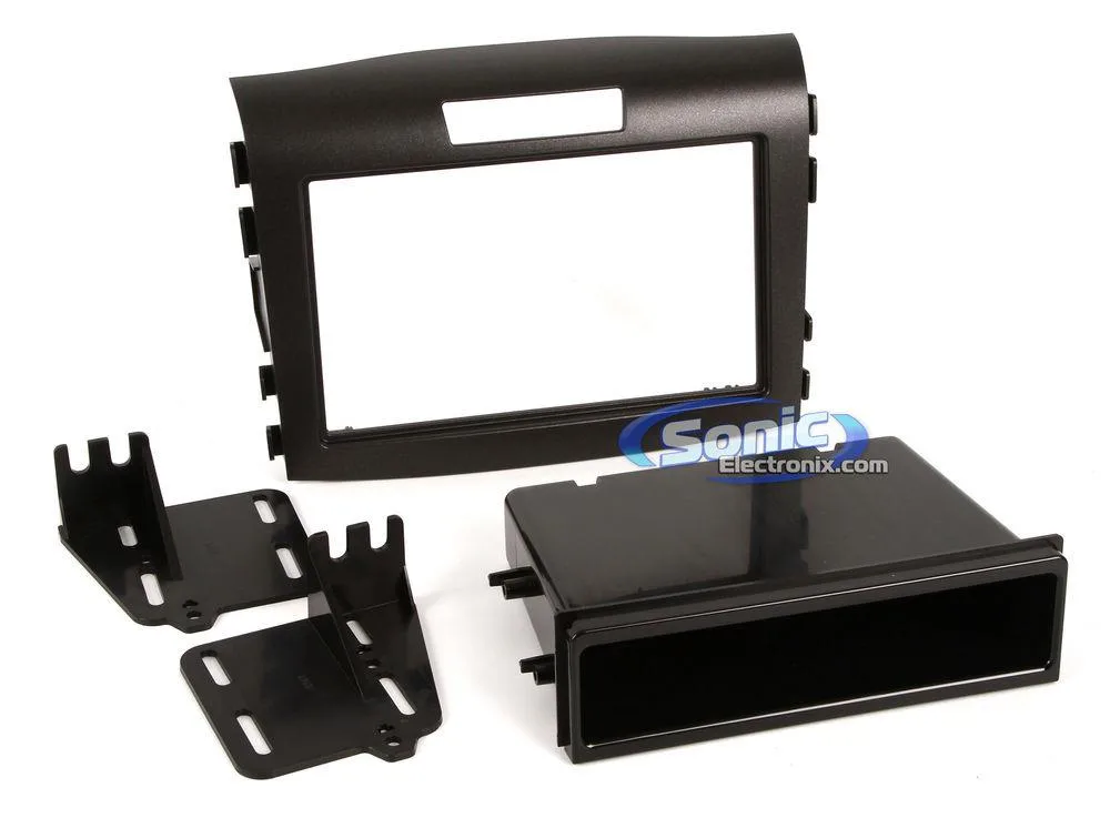 Black single-DIN stereo installation kit for 2012-up Honda CR-V