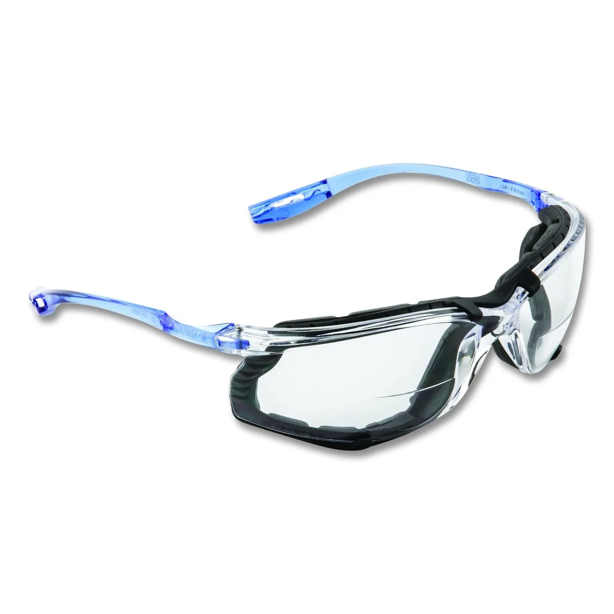 3M 3M Virtua CCS Magnifying Safety Glasses 1.5+ Diopter Blue Half Frame Clear Dual Lens 20 Pack — product photo