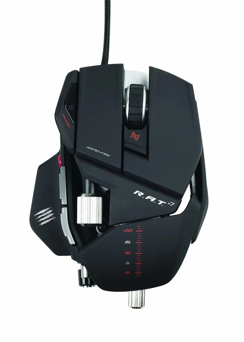 MAD CATZ MAD CATZ R.A.T. 7 MCB4370800B2/04/1 Matte Black Wired Laser Gaming Mouse 6400 DPI — product photo