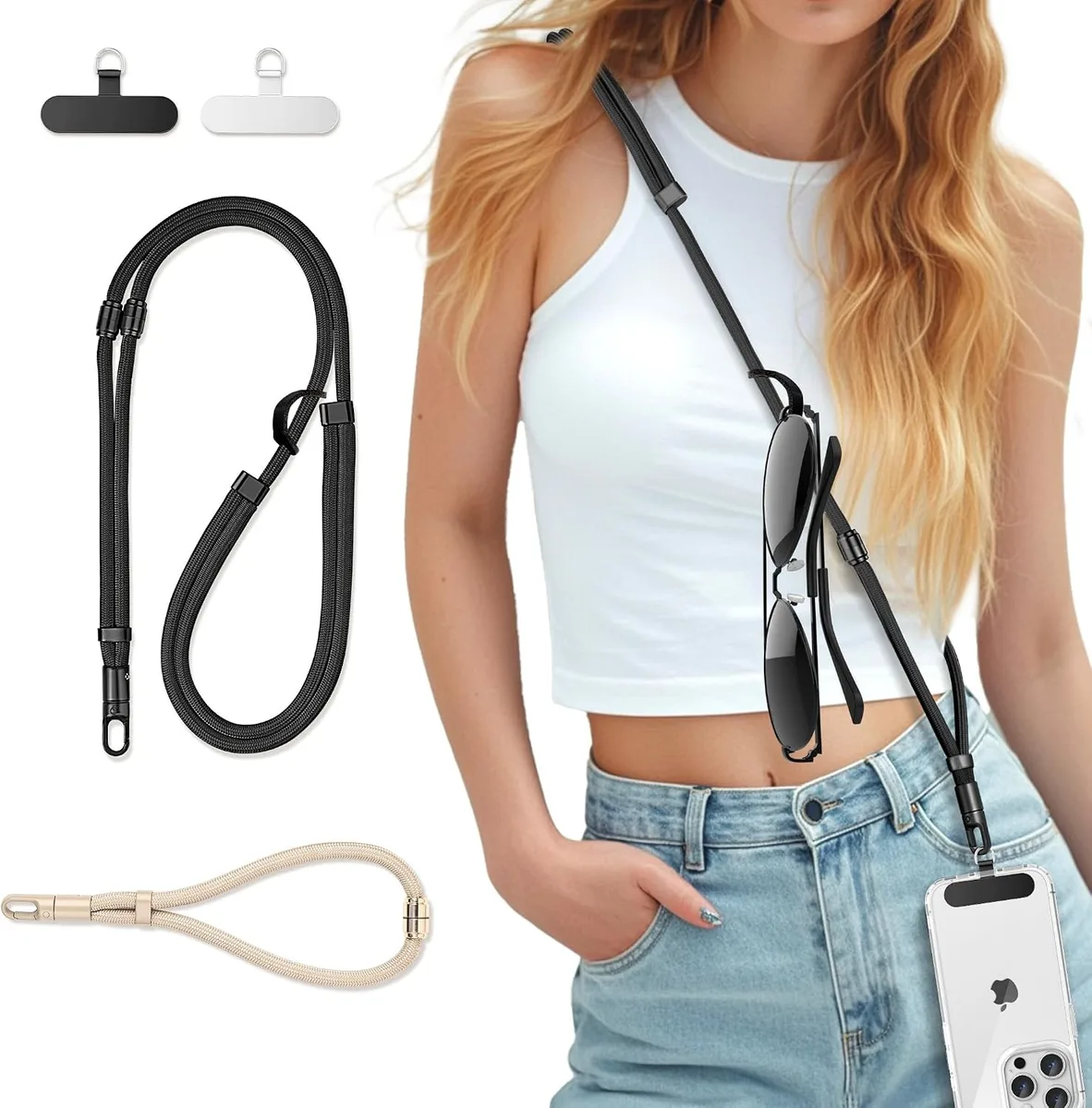 MCHOSE MCHOSE 3-in-1 Phone Lanyard &amp; Wrist Strap Kit — product photo