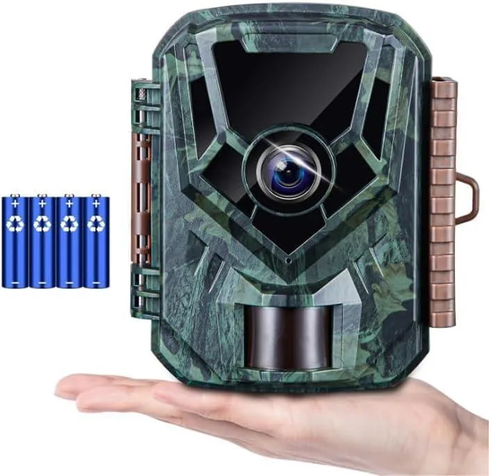 KJK201 Trail Camera 36MP 2.7K 130° Green 32GB — product photo