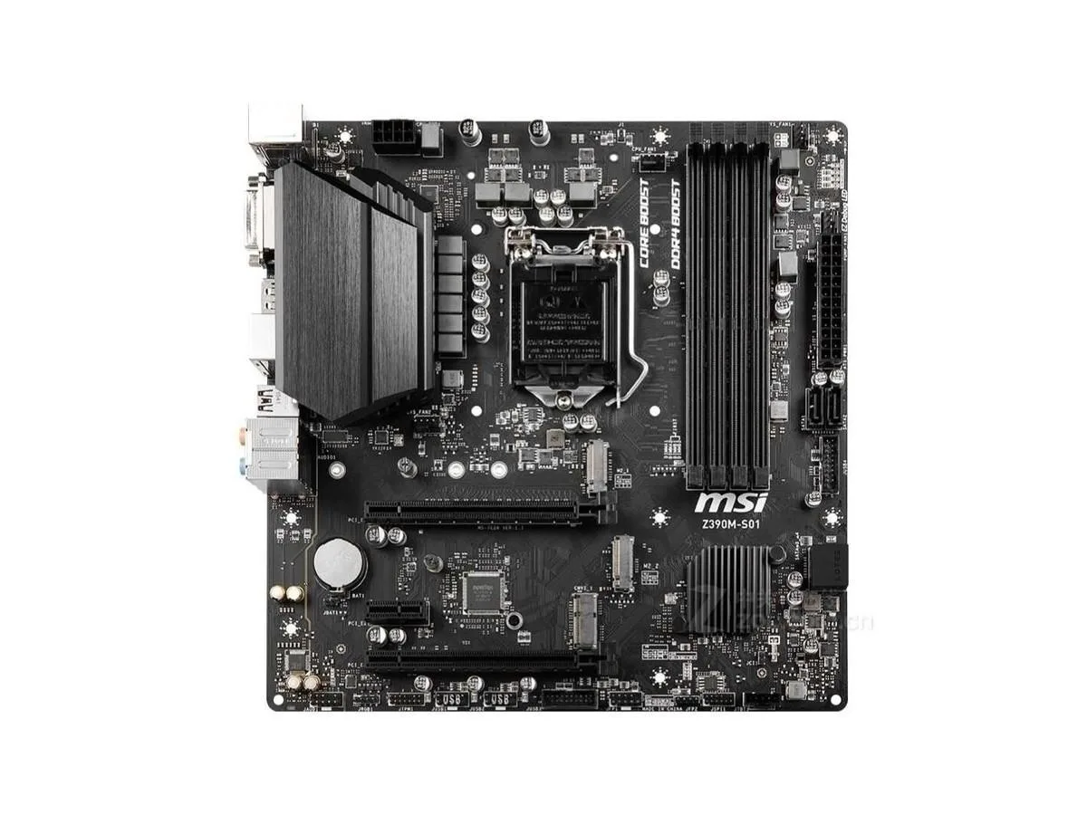 MSI MSI Z390M-S01 Intel Z390 LGA 1151 Micro ATX Motherboard — product photo
