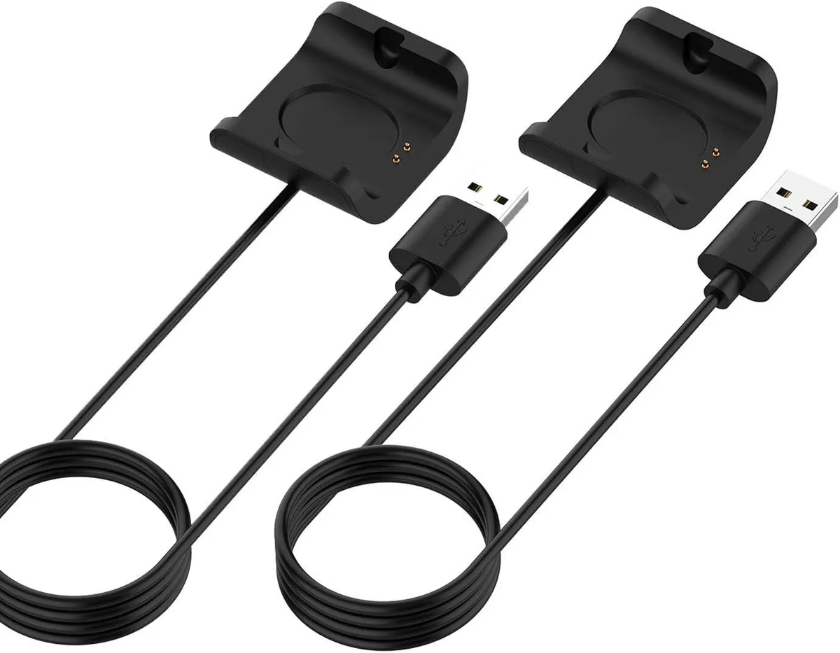 PISKEKAT PISKEKAT 2-Pack Amazfit Bip S Charger 3.3ft USB Cable — product photo