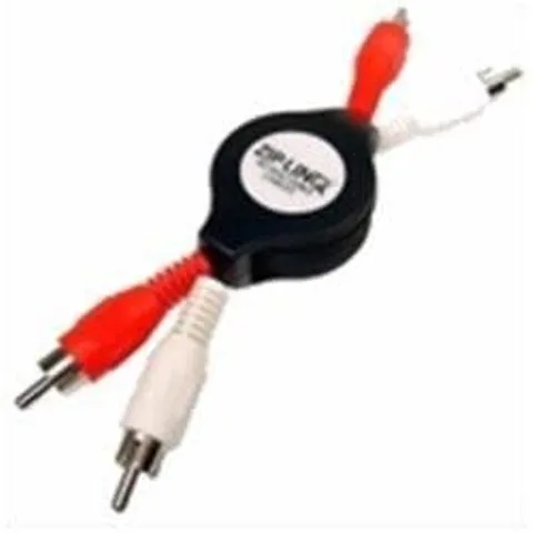 Cables Unlimited Cables Unlimited Retractable 2 RCA Male to 2 RCA Male Stereo Audio/Video Cable Bundle of 2 — product photo