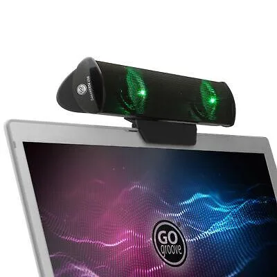 GOgroove GOgroove SonaVERSE GGSVUSB200GNEW Green 2.0 Channel USB Soundbar Speaker — product photo