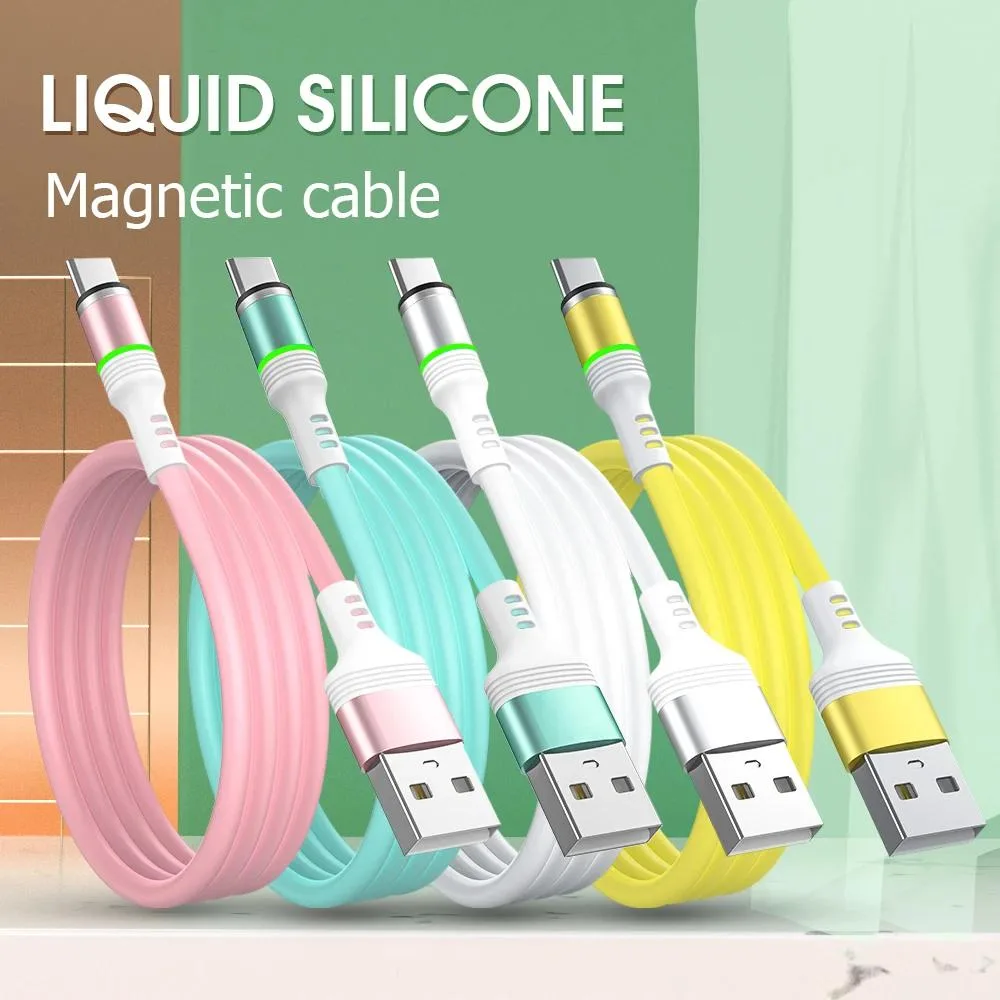 Hetai Tech Micro USB to USB A cable liquid silicone magnetic 1 metre