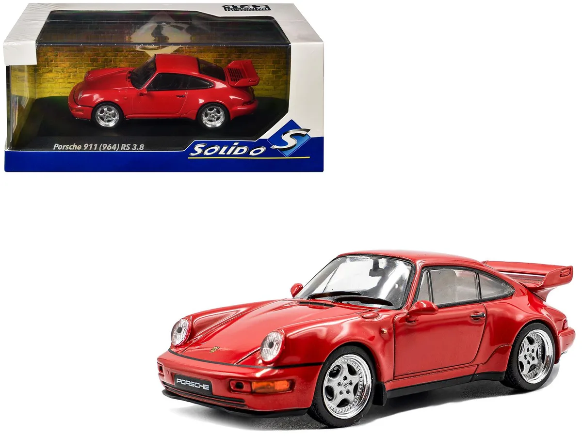 Solido Solido 1994 Porsche 911 (964) RS 3.8 Guards Red 1/43 Diecast Model Car — product photo