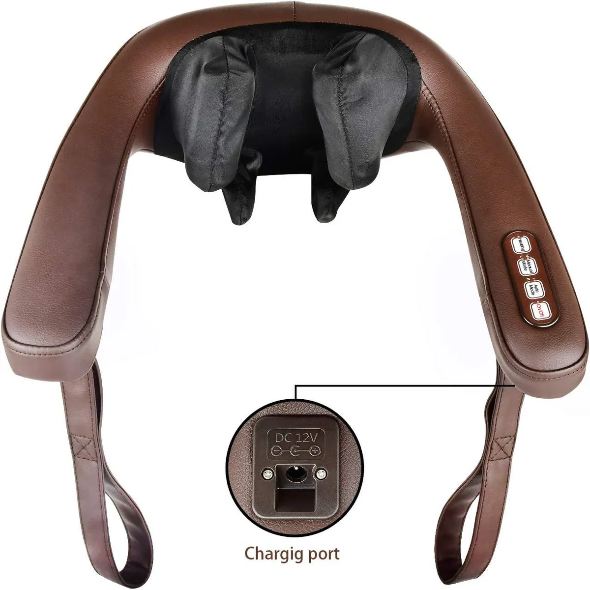 COTSOCO shiatsu back massager pillow with heat and straps