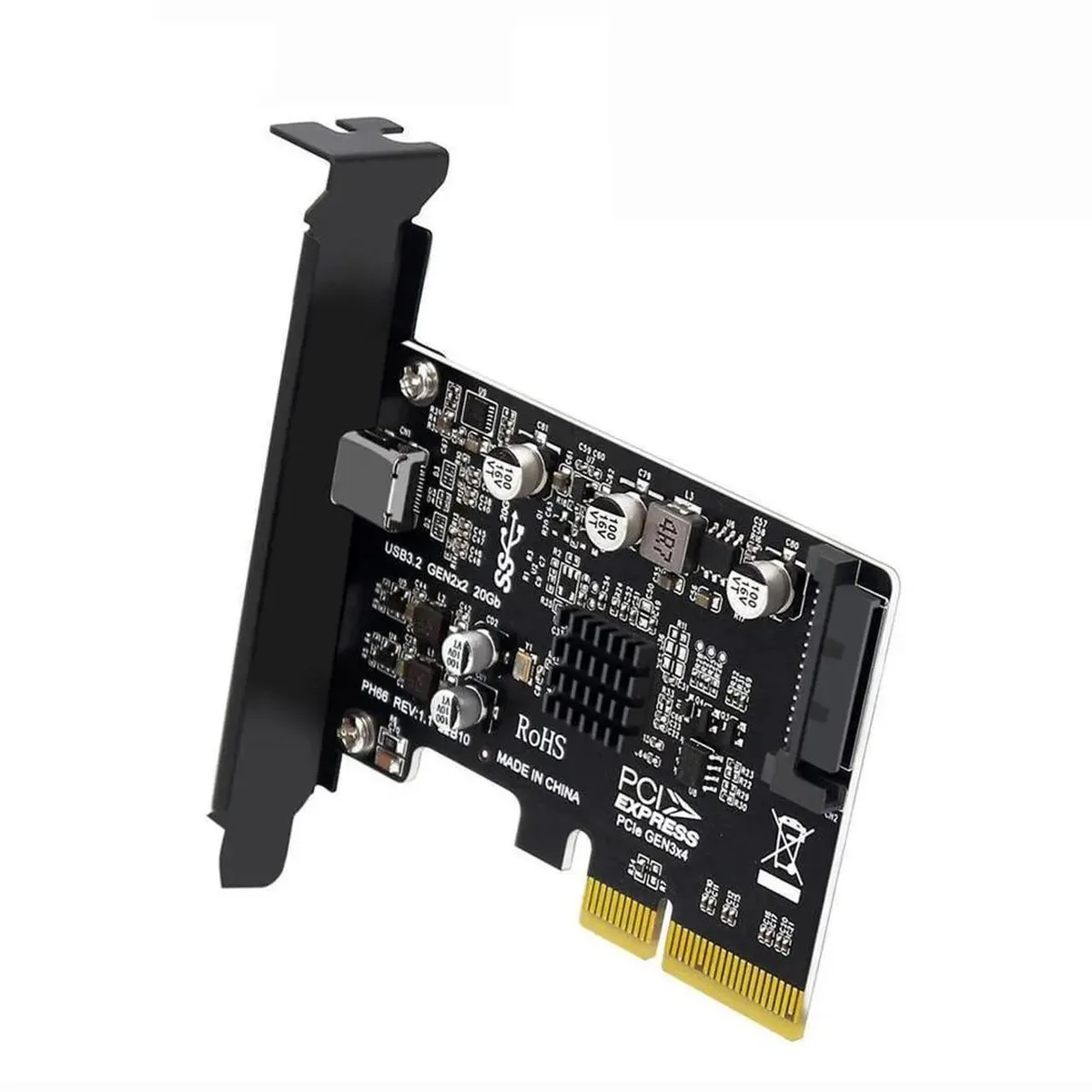 Vszerda Vszerda USB 3.2 Gen2 Type-C 20Gbps PCI-E 4X Express Card Adapter — product photo