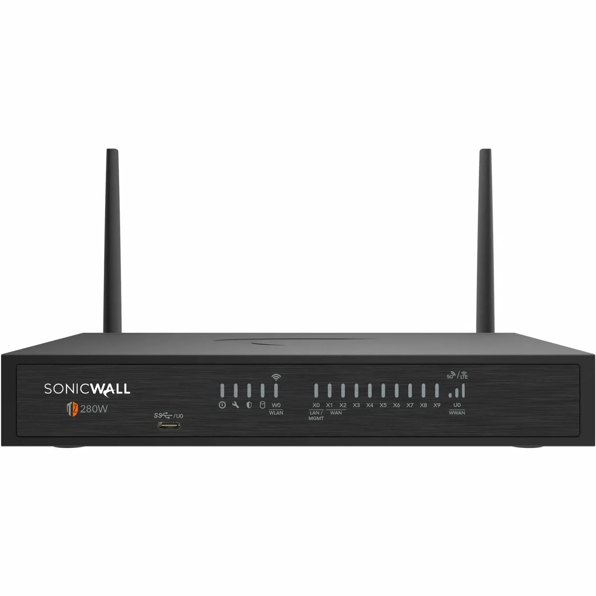 SonicWall SonicWall TZ280W firewall appliance 03-SSC-7988 with 3-year APSS and 1-year CSE — product photo