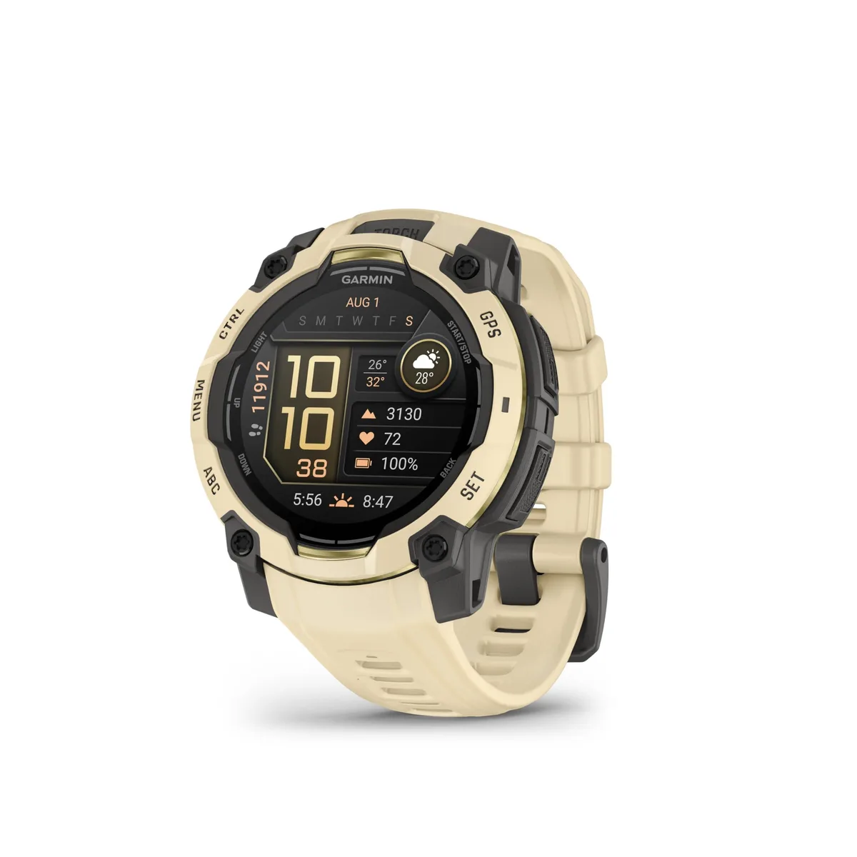Garmin Garmin Instinct 3 45 mm AMOLED Smartwatch Alpine Rush Citrine — product photo