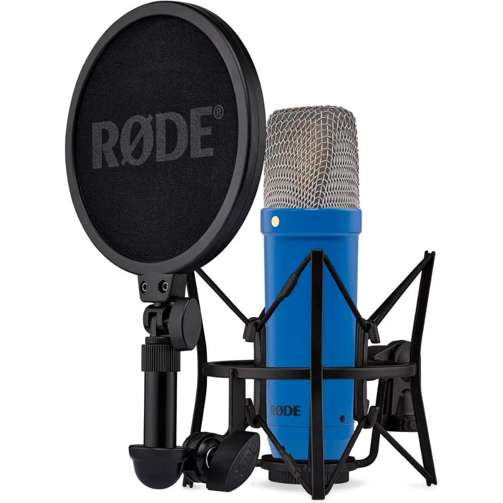 RODE Microphone RODE NT1 Signature Series Condenser Microphone Cobalt 20' XLR cable 142 dB SPL — product photo