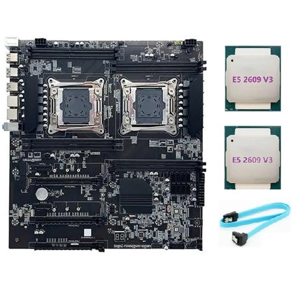YINGHUA YINGHUA X99 Dual-Socket LGA2011-3 Server Motherboard with 2×E5 2609 V3 CPU — product photo
