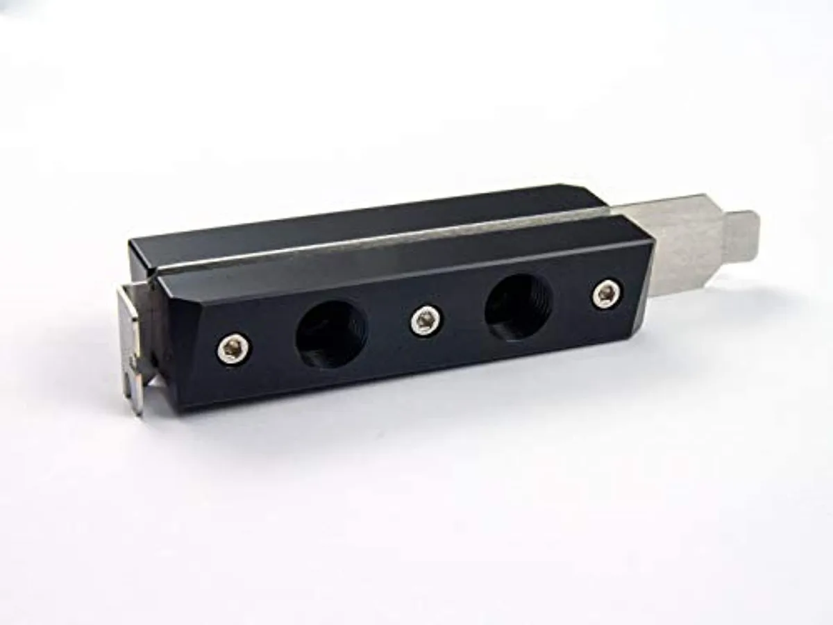 Watercool Watercool PCI Slot Pass-Through Bracket 2×2 G1/4 Black — product photo