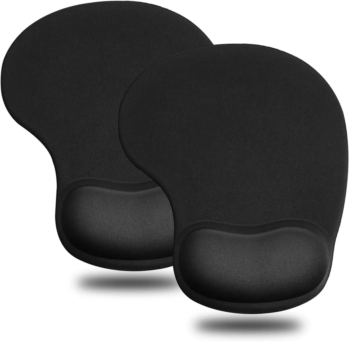 BAOFENG BAOFENG Mouse Pad 2 Pack Ergonomic Gel Wrist Rest Small Black — product photo