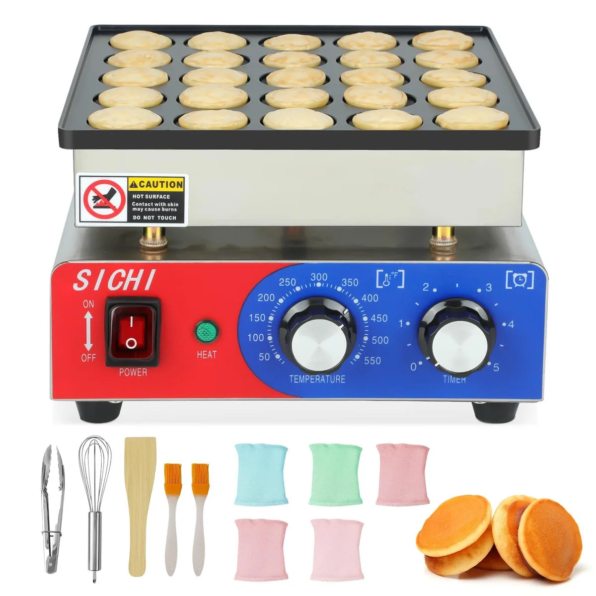  SICHI SZ-H25 25-piece mini pancake panini 950W 110V — product photo