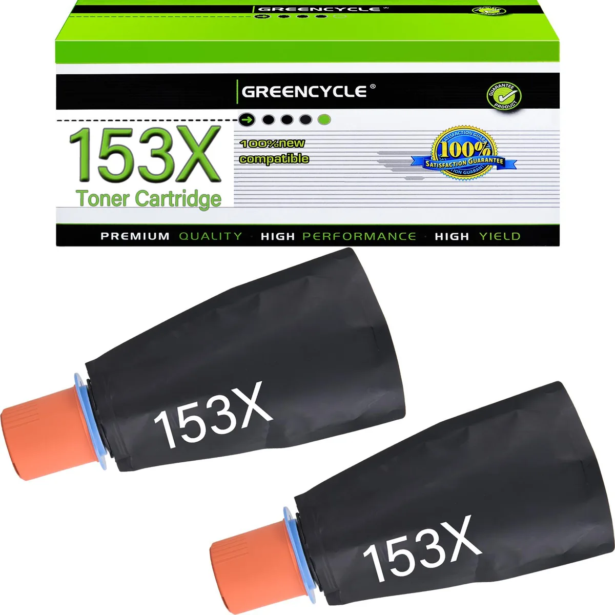 GREENCYCLE GREENCYCLE W1530X Compatible Toner Cartridge 2 Pack Black 5000 Pages — product photo