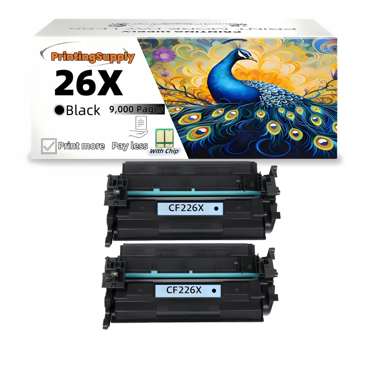 Ninestar Technology Ninestar Technology CF226X 2 Pack High-Yield Black Toner Cartridge — product photo
