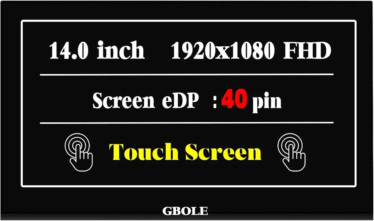 NUOLAISUN NUOLAISUN 40PIN FHD Touch Screen M07094-001 for ProBook EliteBook Latitude — product photo