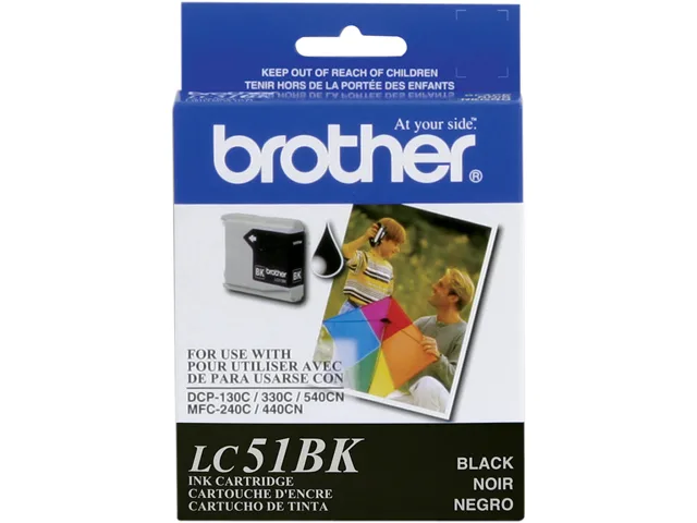 Brother Brother LC51BK Innobella Black Ink Cartridge 500 Pages — product photo
