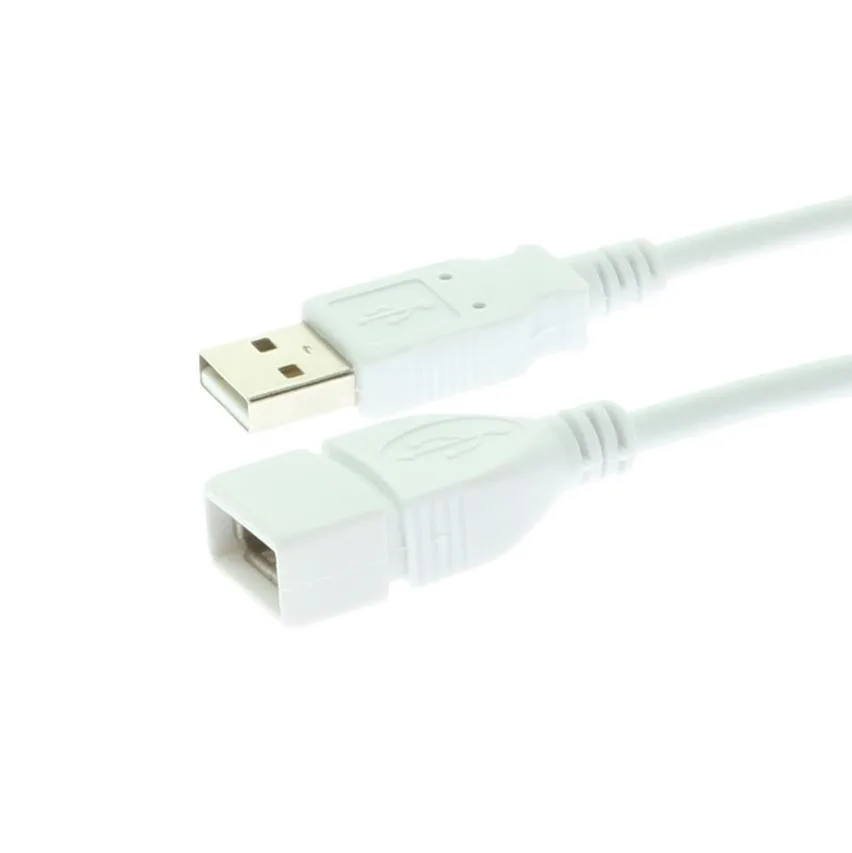USBGear USBGear UC-AA3W USB 2.0 Extension Cable 10ft White A-Male to A-Female — product photo