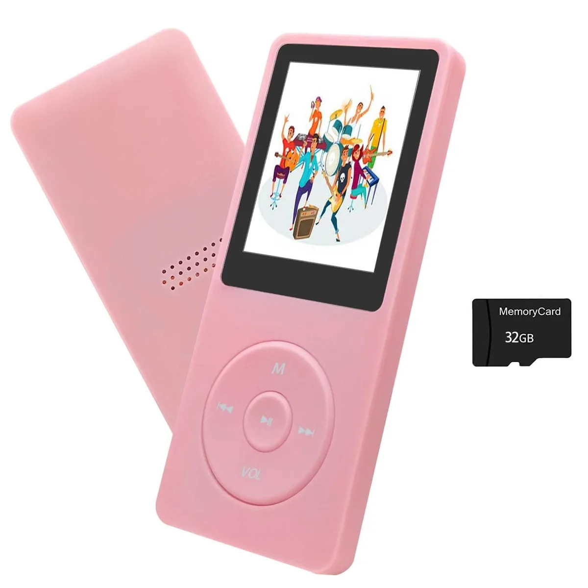  Arungo MP10 MP3 Player 32GB Pink 1.8 inch — product photo