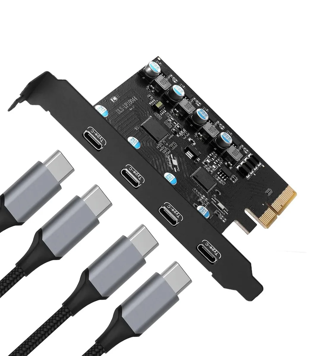 ESTONE ESTONE PCIE24C 4-Port USB-C 3.2 10Gbps PCIe x4 expansion card — product photo